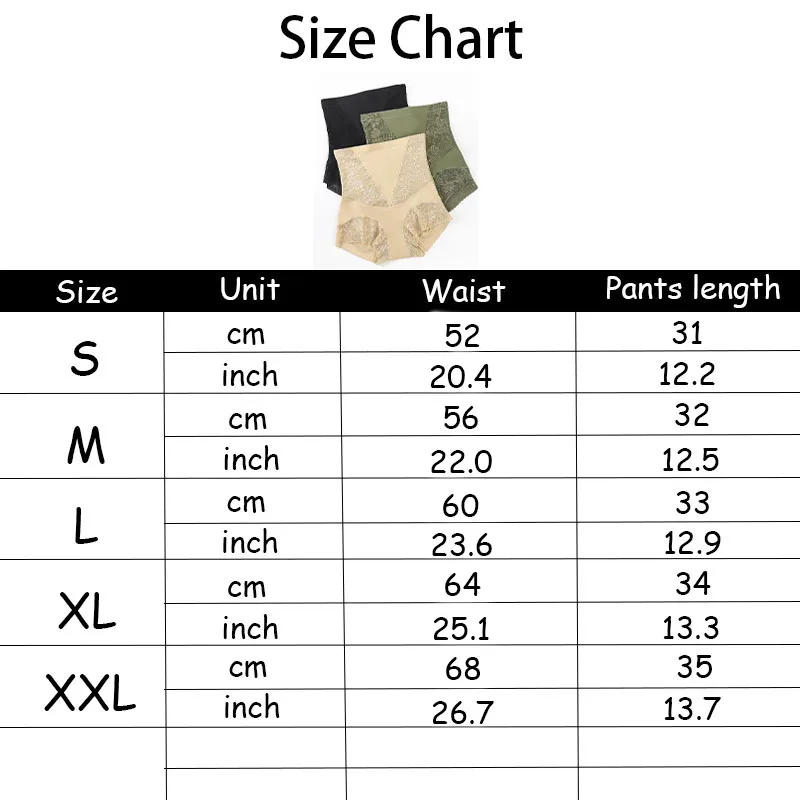 High Waist Shapewear Tummy Control Panties Lace Slimming Underwear Women Waist Trainer Body Shaper Underwear image 2