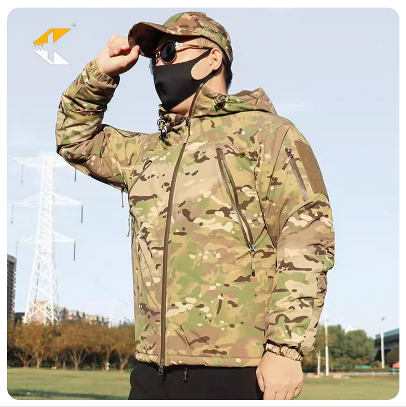 Outdoor winter Russian heavy cold suit polar military version camouflage cotton jacket