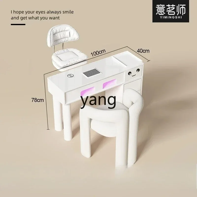 LTT  manicure table and chair set is embedded with three generations of high-power vacuum cleaners