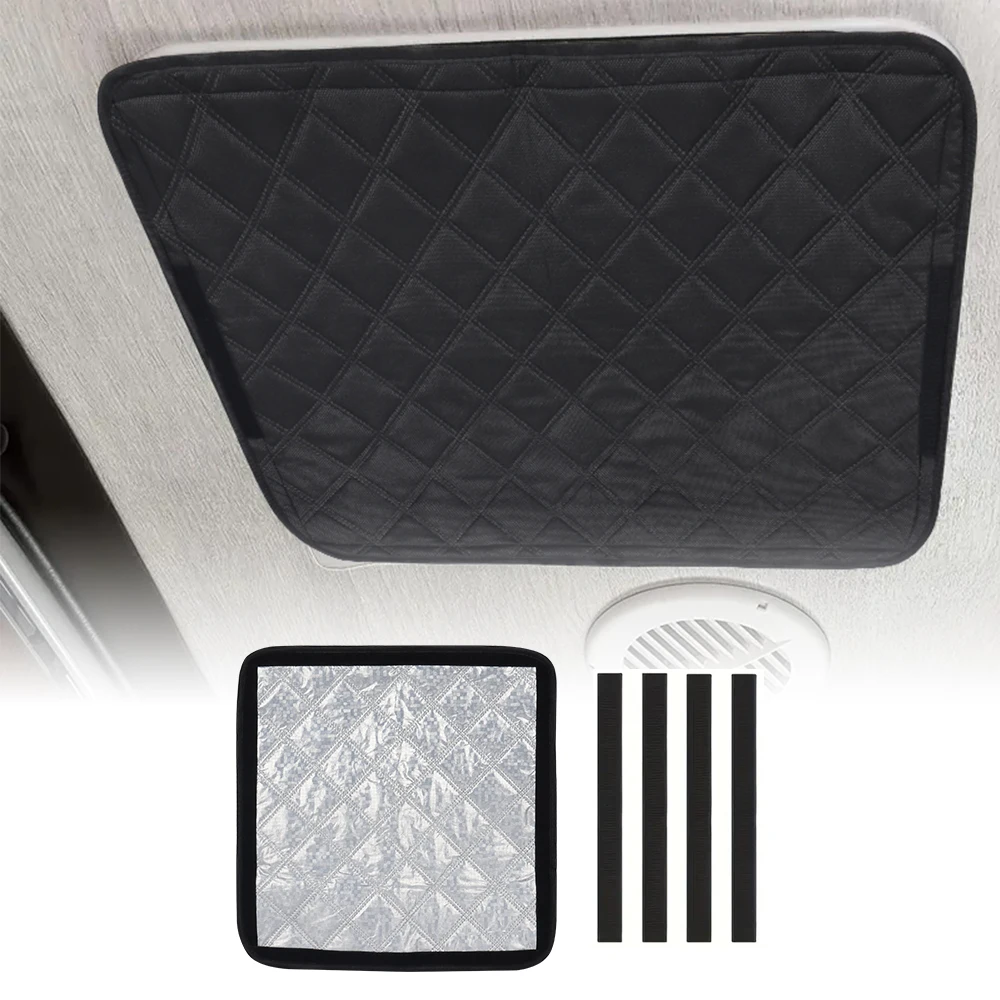 1set Caravan Vent Cover Foldable Insulating Shade Roof Ventilation Heat Reflection 40.64cm for Campers Trailers Camper Motorhome