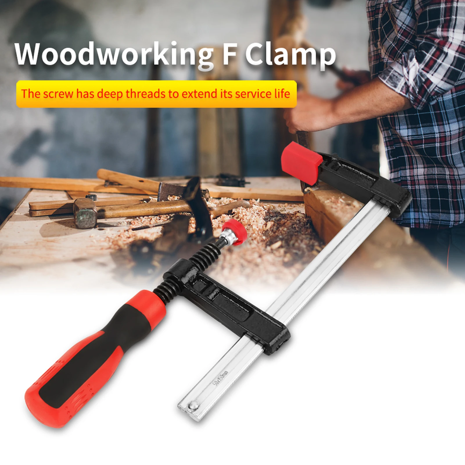 

Heavy Duty F Clamps Woodworking Bar Clips Quick Slide DIY Hand Tool Kit 50*150mm Woodworking F Clamp Woodworking Clamps