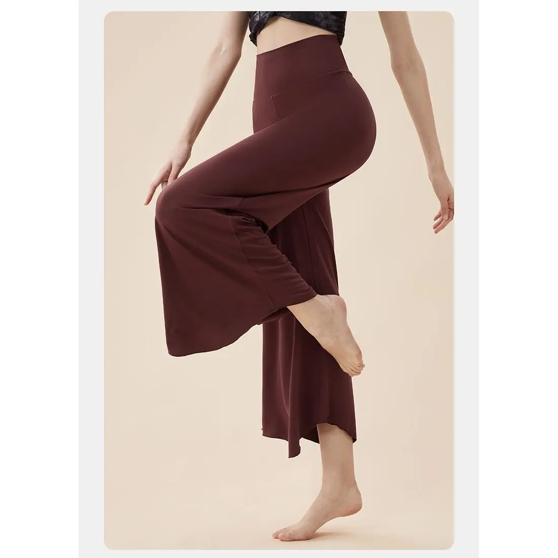 Loose Wide Leg Yoga Pants Training Trousers for Modern National Dance Beautiful Butt Shaping Straight Cut Bottoms
