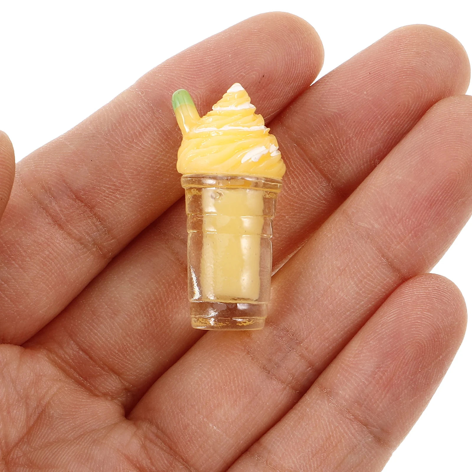 

6 Pcs Simulation Coffee Cup Miniature Drinks Decor Plastic Food Prop House Accessory Realistic Cartoon Pretend