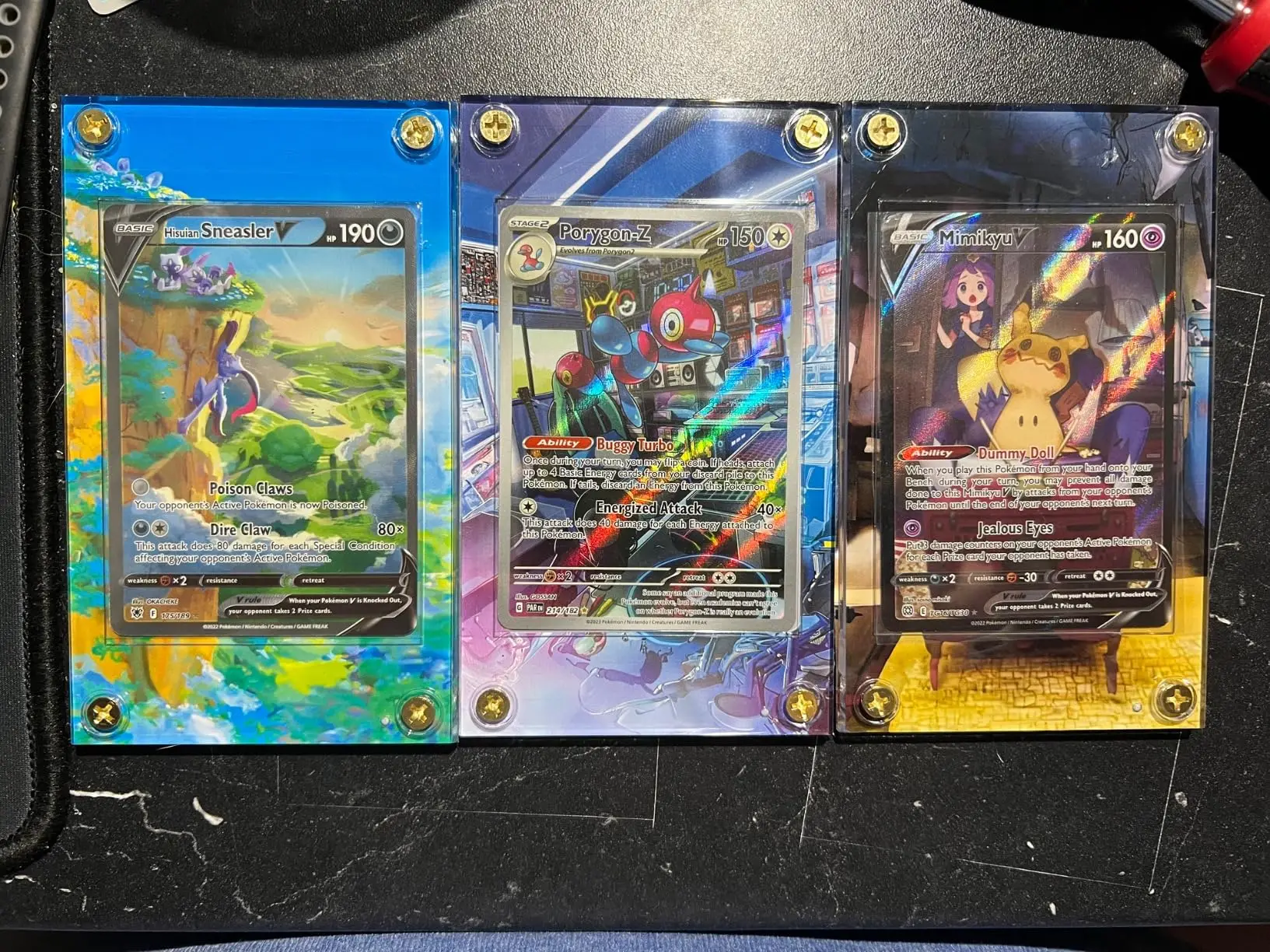 

HD Acrylic Magnetic Card Holder for Anime Game Card Celebrity TCG/Pokemon Display UV Protected Anime Game Card Display Stand