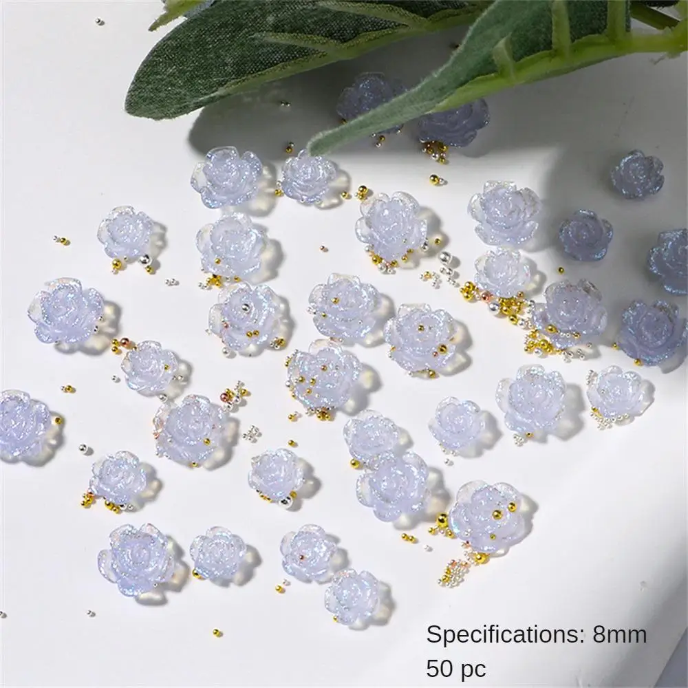 อุปกรณ์ตกแต่งเล็บที่หรูหราสวยงามอุปกรณ์เสริมเล็บที่สวยงาม dekorasi Mawar ทันสมัยที่น่าสนใจอุปกรณ์เสริมเล็บผสมที่ไม่ซ้ำกัน