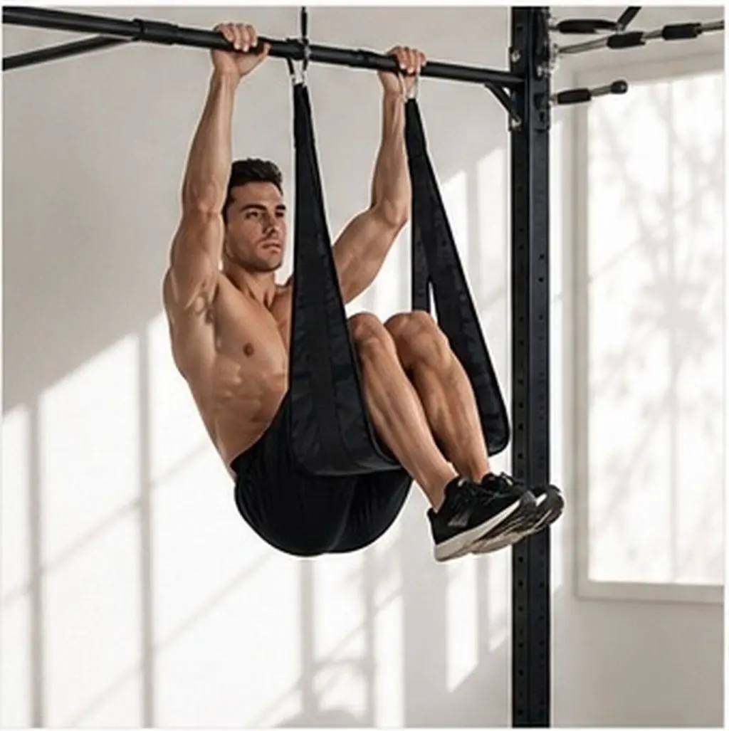 Professional Ab Straps Hanging Sling for Ab Lift Training – Sweat-Resistant, Extra Wide, Comfort Fit Gym Equipment