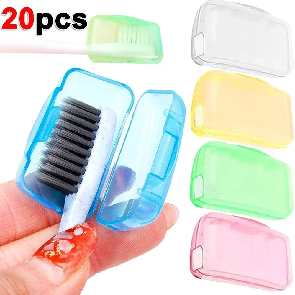 20/10/5Pc Toothbrush Head Cover Case Cap Portable Travel Hike Camping Brush Protect Teethbrush Storage Organizer Bathroom Supply 