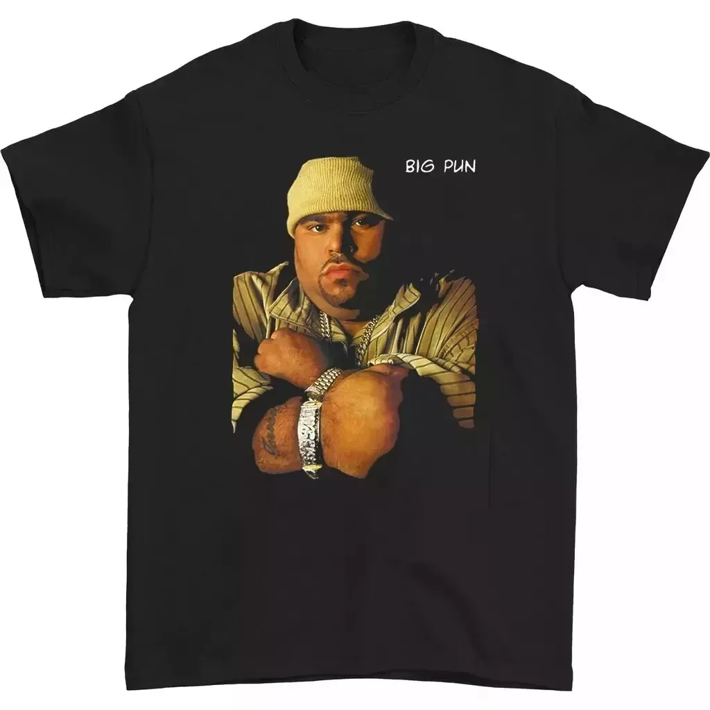 

Big Pun Rapper Hip Hop Men T-shirt American Oversized Short-sleeved Men's and Women's Fashion Street Hip-hop Rock Top