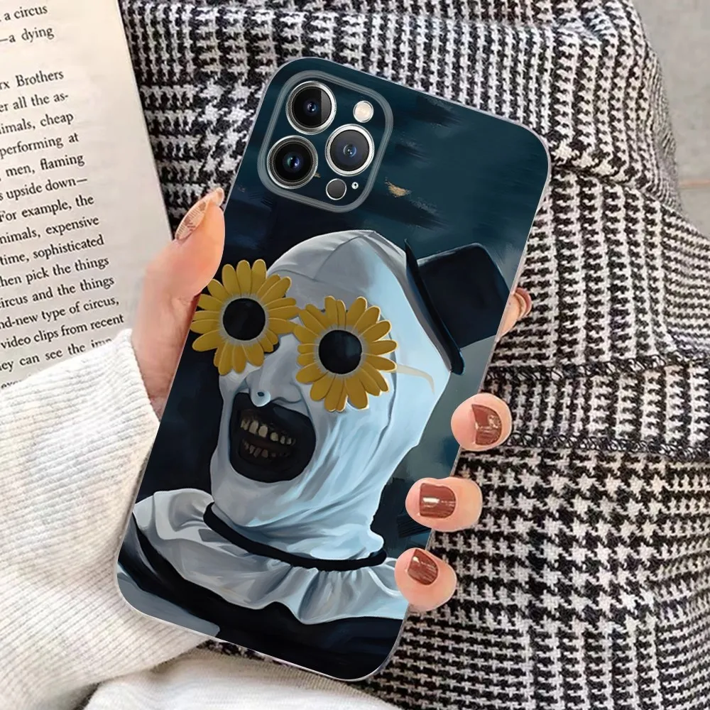 Horror Movie Terrifier Phone Case For IPhone 16 15 8 7 6 6S Plus X SE XR XS 14 11 12 13 Mini Pro Max Mobile Case