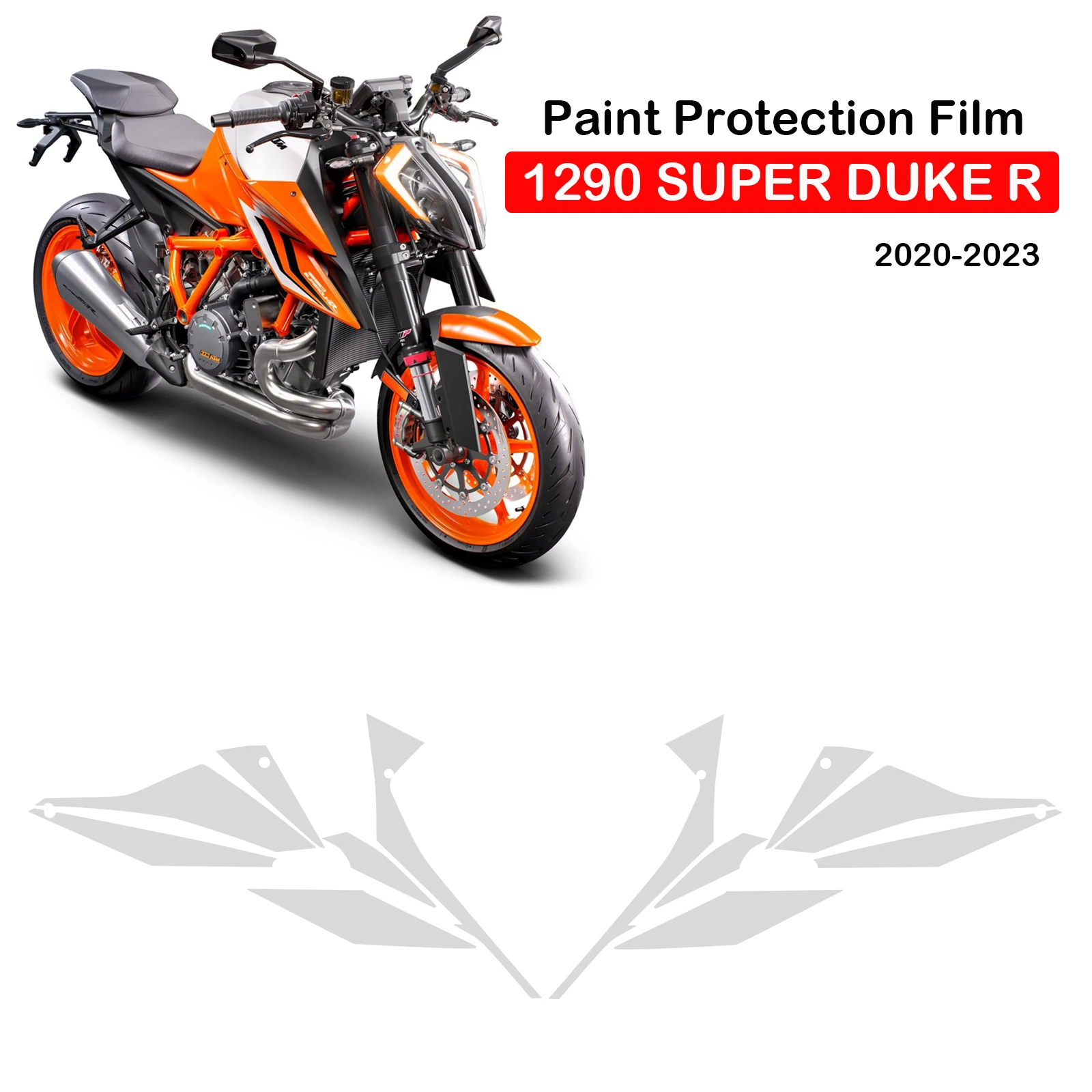 1290 Super Duke R PPF Motorcycle Paint Protection Film For KTM 1290 SUPER DUKE R Fairing Protection 2020-2023 Real TPU Material