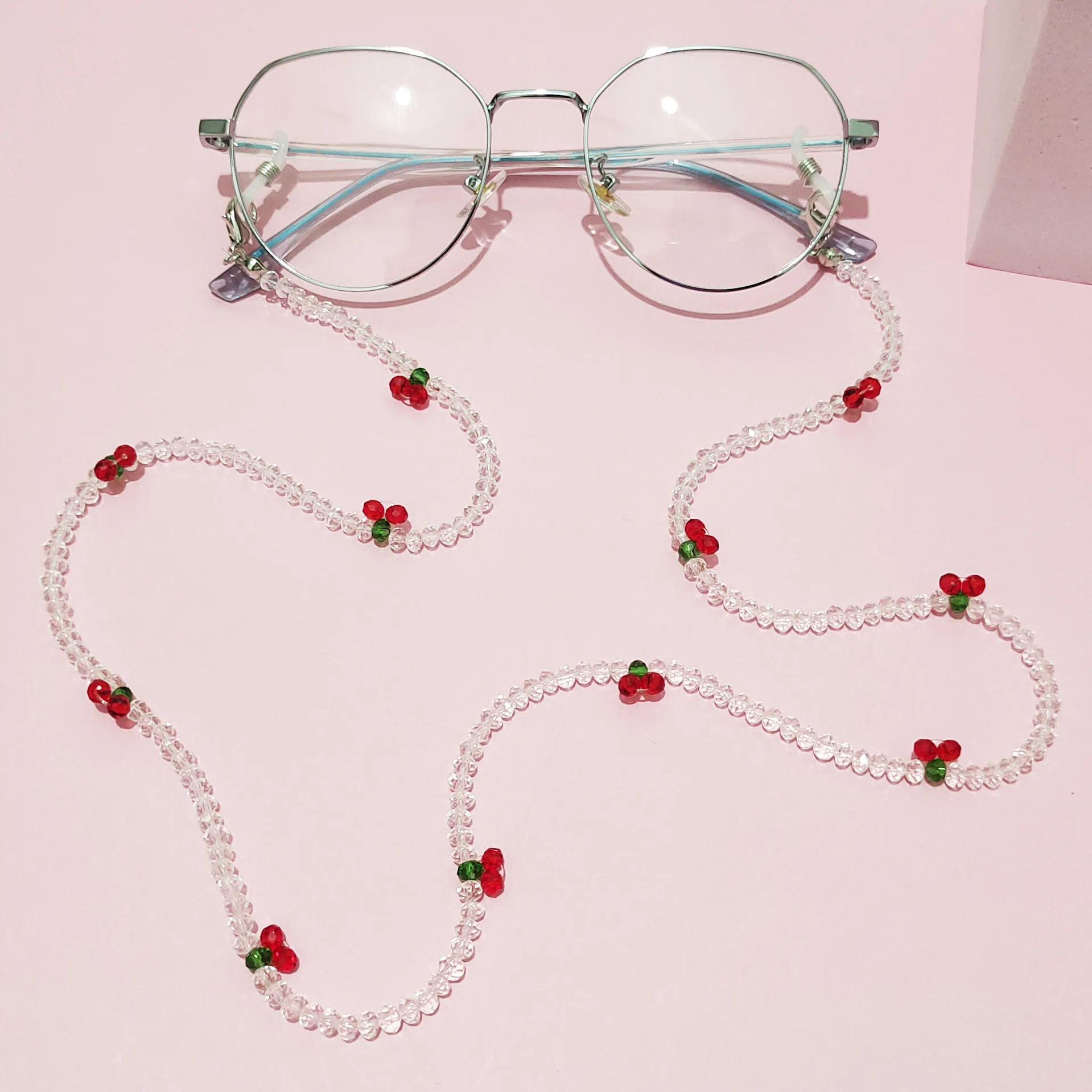 

Sunglasses Masking Chains Mask Chains Cherry Eyeglasses Chain For Women Retro Metal Sunglasses Lanyards Eyewear Cord Holder