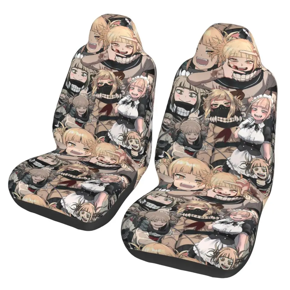 Dear Himiko Toga Front Row Car Seat Cover 2-piece Car Seat Protector Universal Size Suitable for Cars SUVs Trucks and Vans