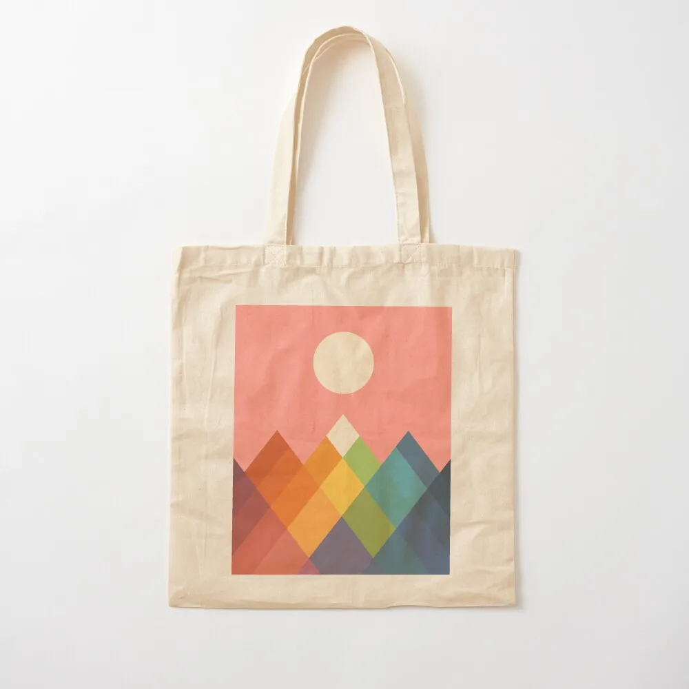 

Rainbow Peak Tote Bag custom fabric bag hand bag Candy bags luxury women Canvas Tote