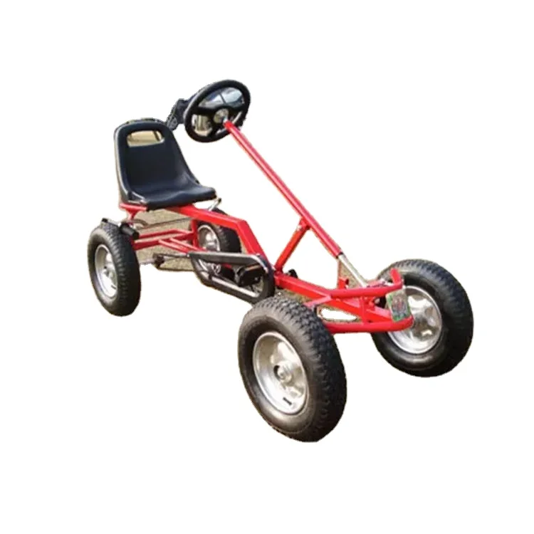 Sunflower Quality 2 Person Seater 4 Wheel Red Pedal Car Go Karts