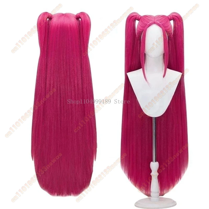 새로운 영화 K팝 코스프레 가발 미라 루미 조이 데몬 헌터스 퍼플 블랙 레드 롱 헤어 내열성 합성 가발 카니발 소품