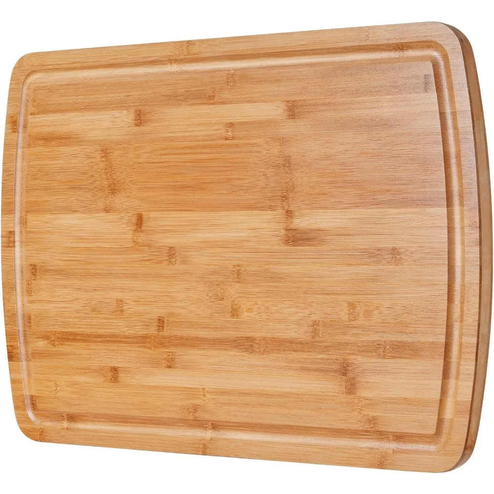 

30 x 20 Inch Extra Large Bamboo Cutting Boards - 3XL Stove Top Cover Chopping Board - Meat Cutting Board for BBQ - Turkey Carvi