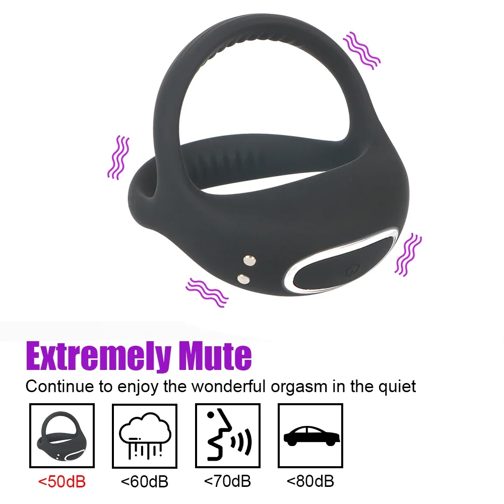 التحكم اللاسلكي تهتز خاتم الديك السيليكون القضيب الدائري تأخير القذف المدرب توسيع منتصب الجنس لعب للرجال الأزواج #5