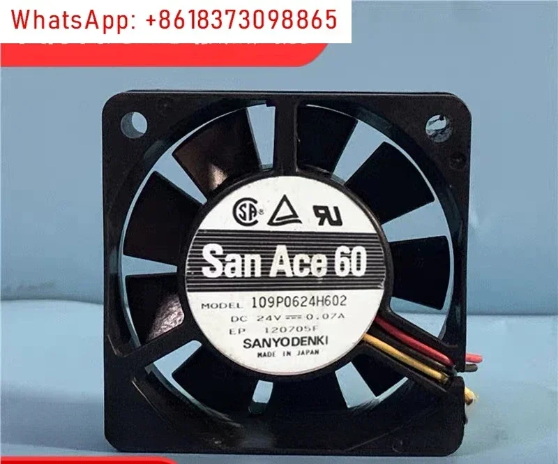

5Pcs 6020 6CM 109P0624H602 24V 0.07A Inverter Cooling Fan