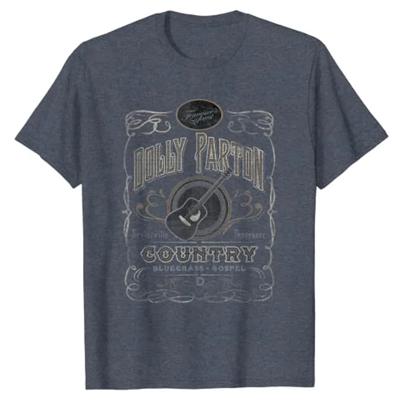 Dolly Parton Whiskey Label Drunk T-Shirt für Trinkliebhaber, Grafik-T-Shirt im Vintage-Stil, Country-Musik-T-Shirt, Kurzarm-Bluse – Detail 5