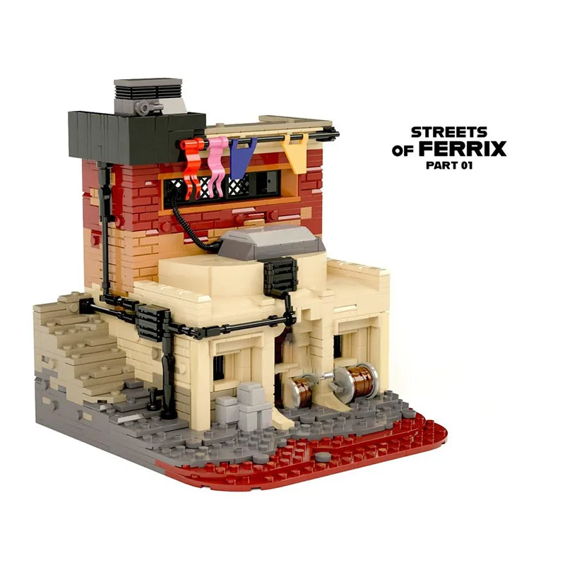 Moc 행성 스트리트 뷰 아키텍처 모델 플랜트 샵 및 스튜디오 기술 모듈 형 빌딩 블록 선물 완구 DIY 세트 조립