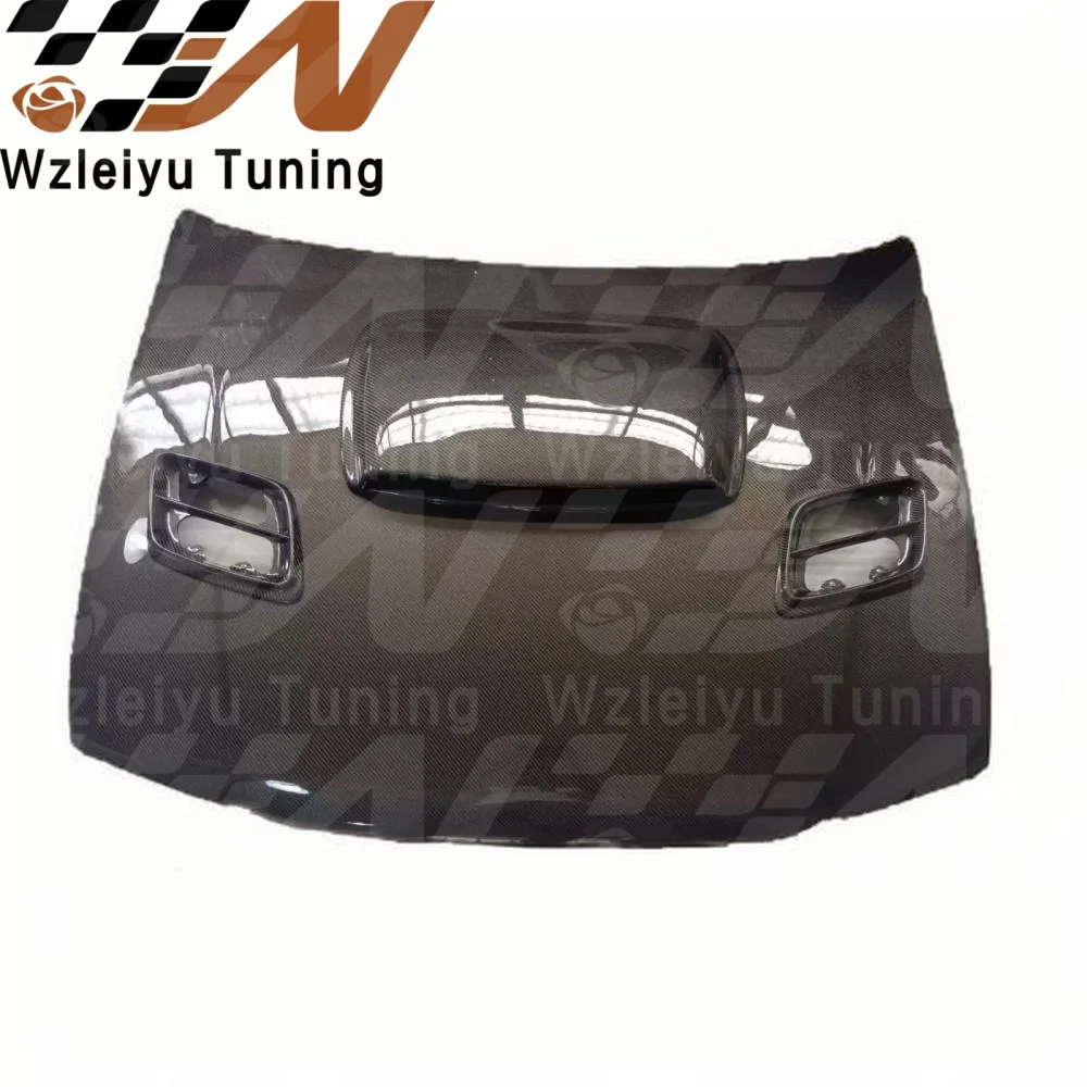 OEM Style Real Carbon Fiber Front Hood Bonnet Fit For Subaru Impreza WRX STI 5-6th GC8 1998-2001 High Quality Fitment