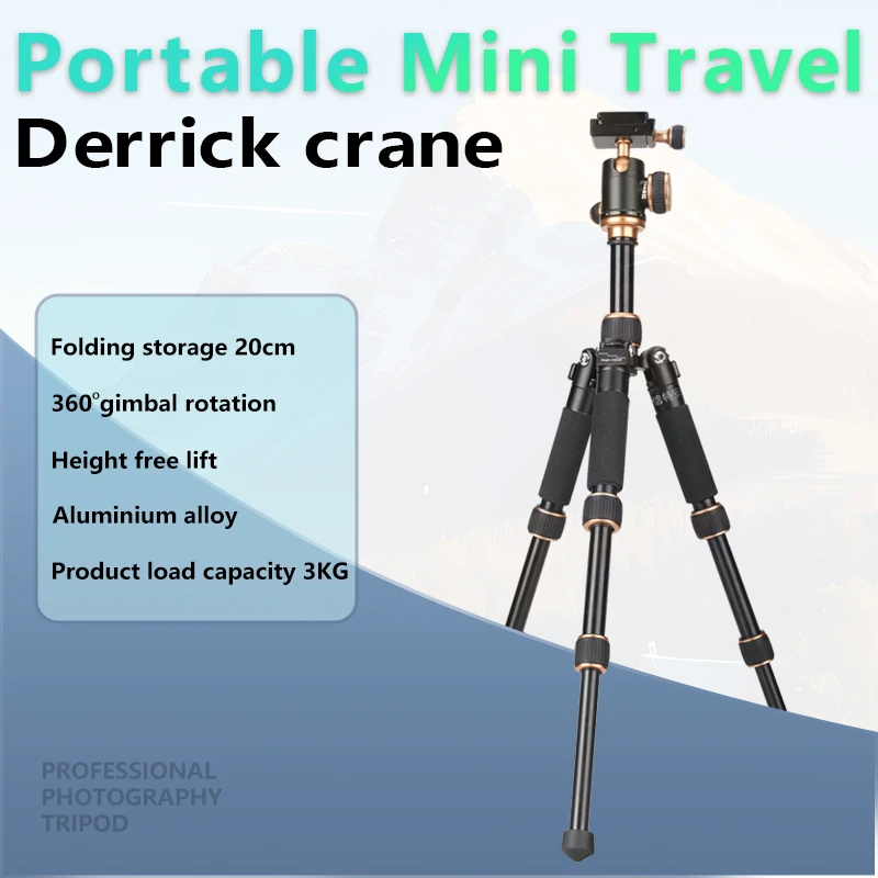 Video tripod professional camera stand with ground spreader for dslr camcorder wedding photography travel quick shipping