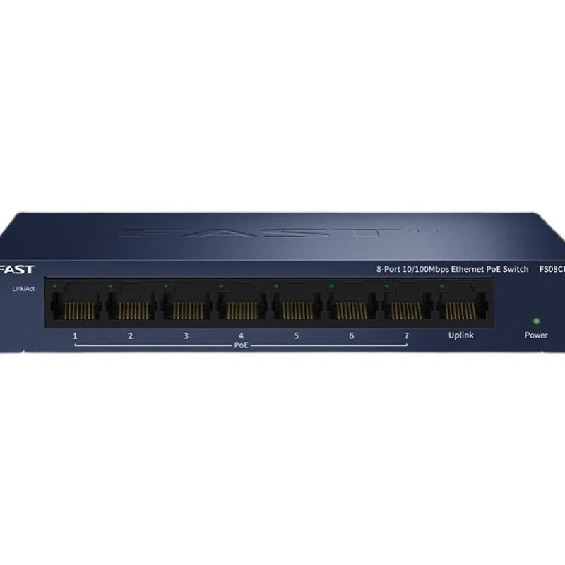 FAST FSG05CP 5-Port-Gigabit-PoE-Switch, 4x 15,4 W Ausgang, bis zu 260 m erweiterter Reichweite