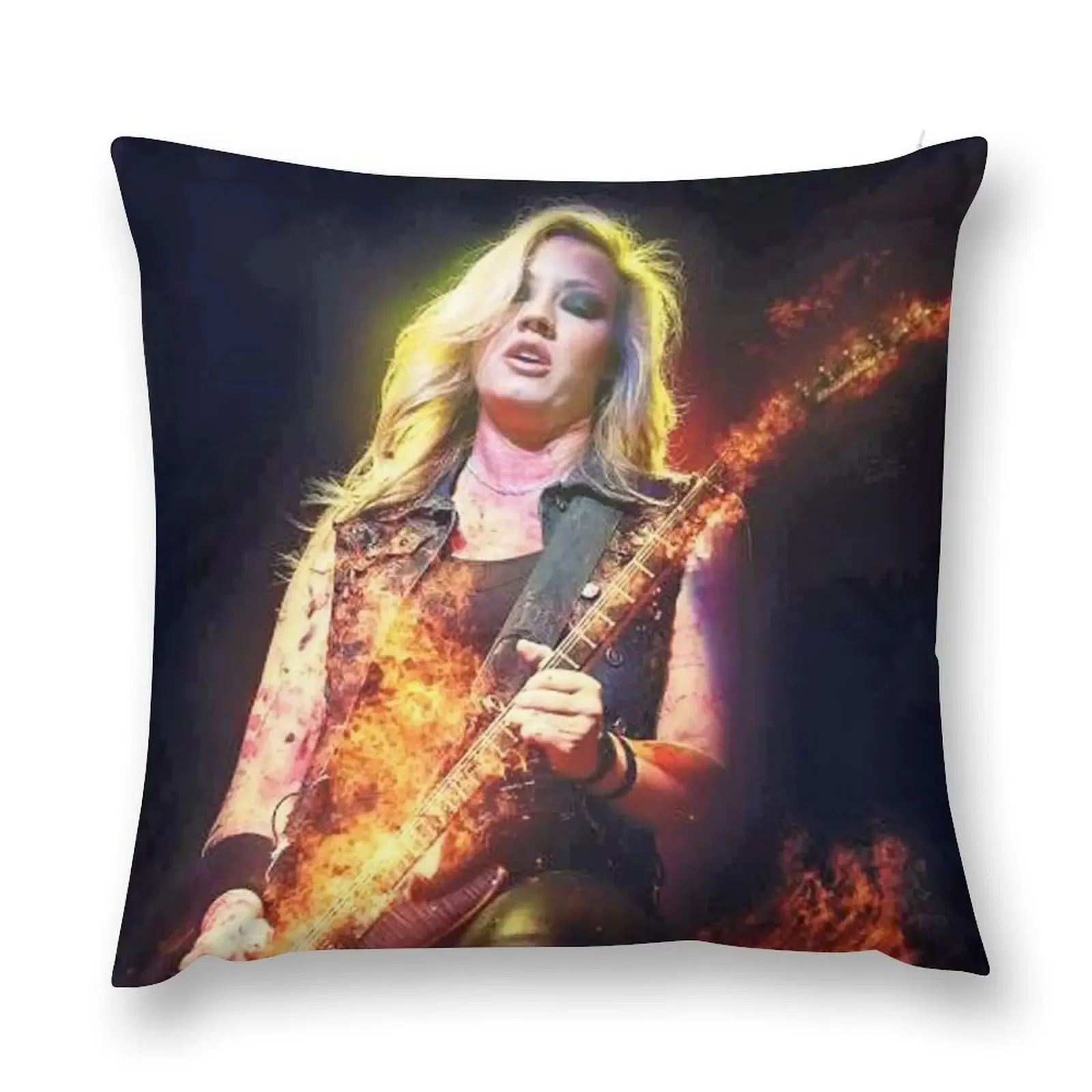 Nita Strauss Is On Fire Throw Pillow anime girl Luxury Living Room Decorative Cushions Cushions Home Decor Sofa Cushions pillow