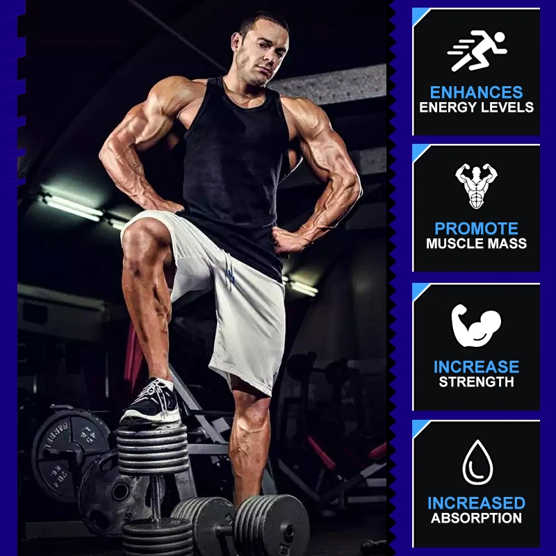 FULIMIKS Quick-Soluble Creatine Monohydrate Capsules, Supports Muscle Synthesis, Endurance, Strength Gains & Workout Recovery