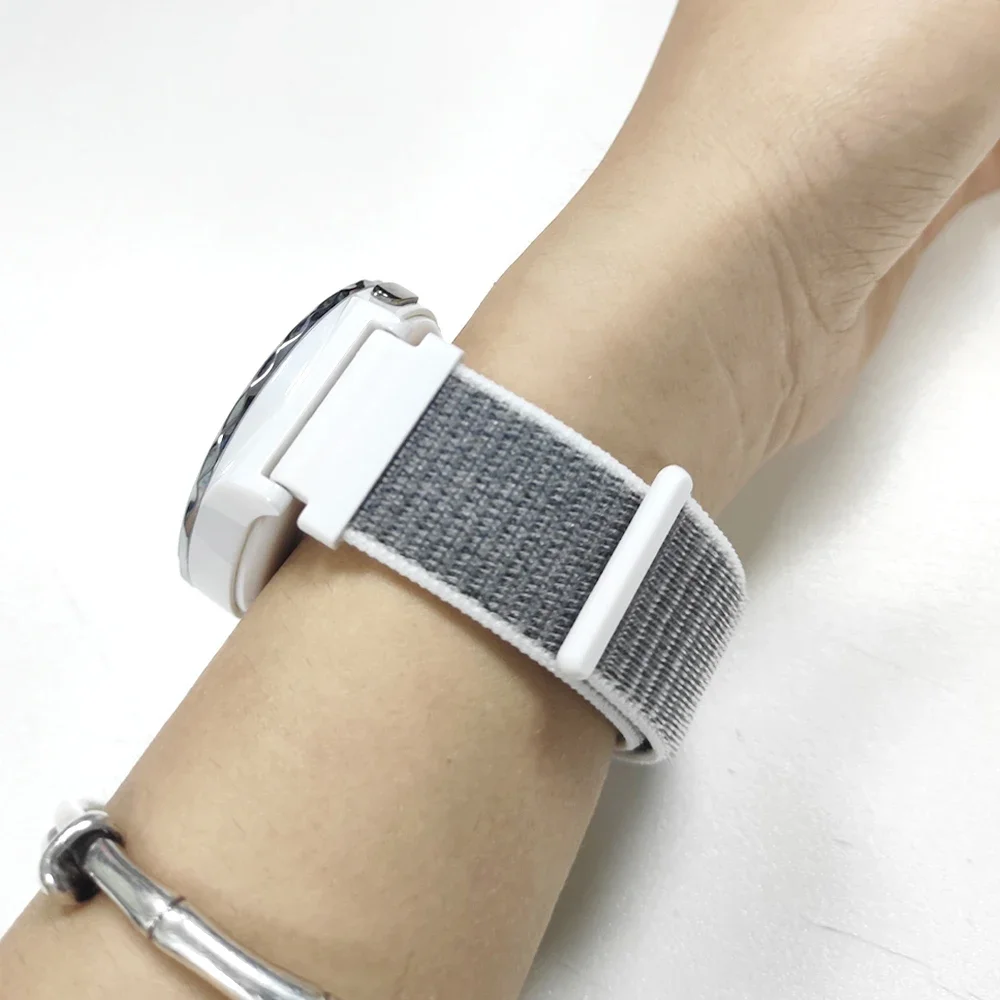 20 mm 22 mm slimme horlogeband voor Huawei Watch 4 3/GT5 4 Pro/Amazfit Balance nylon lusarmband Samsung Galaxy Watch 7 6 5 4 band