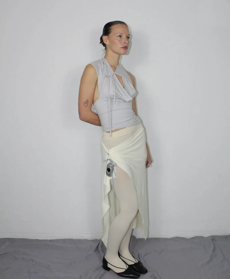 Donne di estate Solido Lace Up T-shirt sexy Chic Halter Backless Senza maniche Canotte Donna Y2K Elasticità Ritagliata Giovane ragazza Top