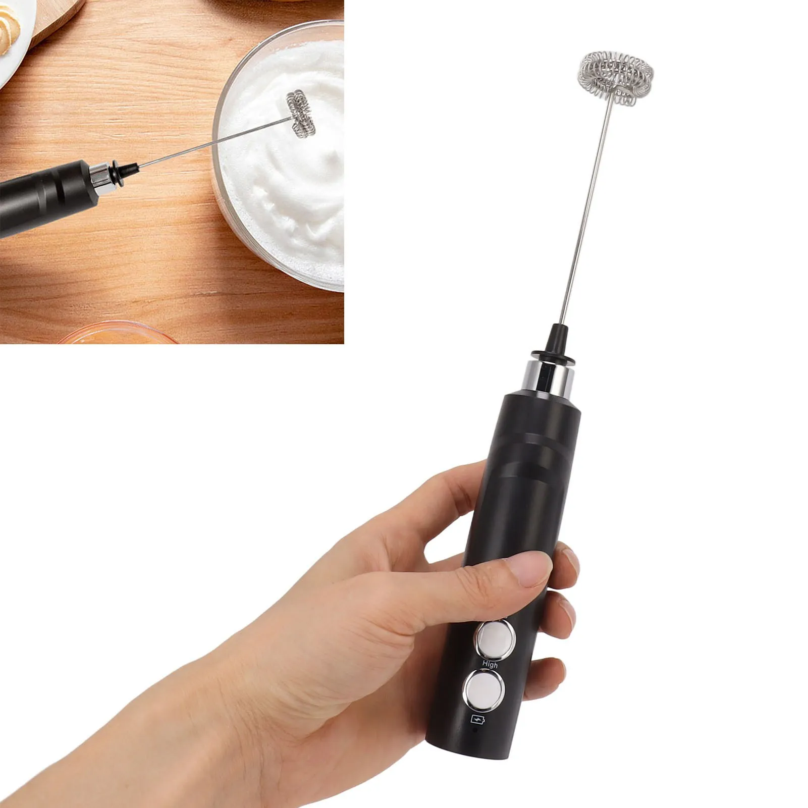 Agitador de copo elétrico recarregável portátil mini fabricante de espuma para café ovo chocolate quente