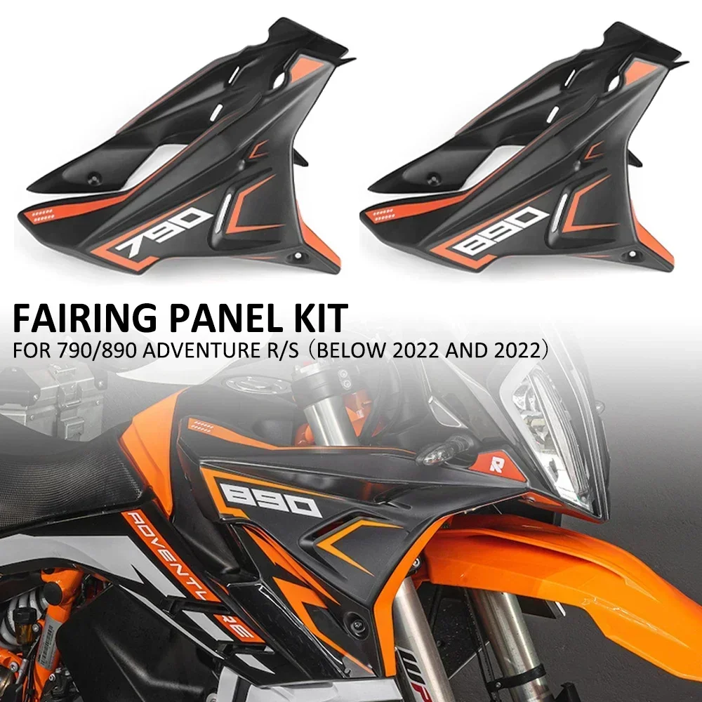 

For 790 890 ADV Adventure R S 2022 and Before Year Motorcycle Front Fairing Side Panels Wind Deflector Windscreen Plate Cover