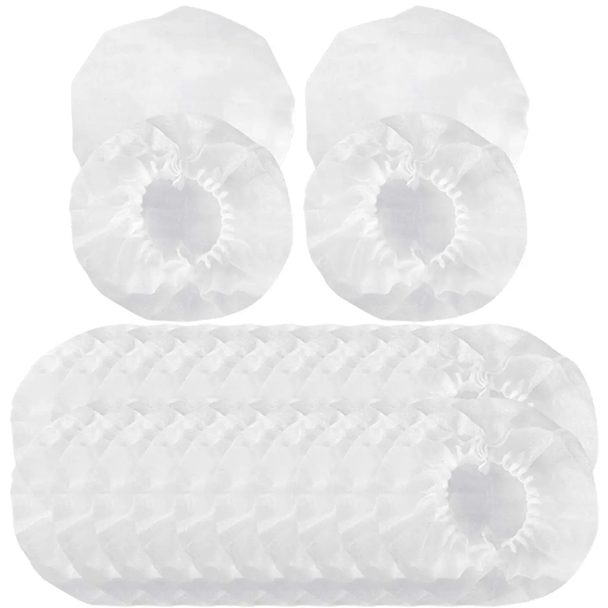 AT42 100Pairs Stretchable Headphone Covers, Disposable Earcups for K712, K702, K701, K550 / 4.72-Inch Over-Ear Headset
