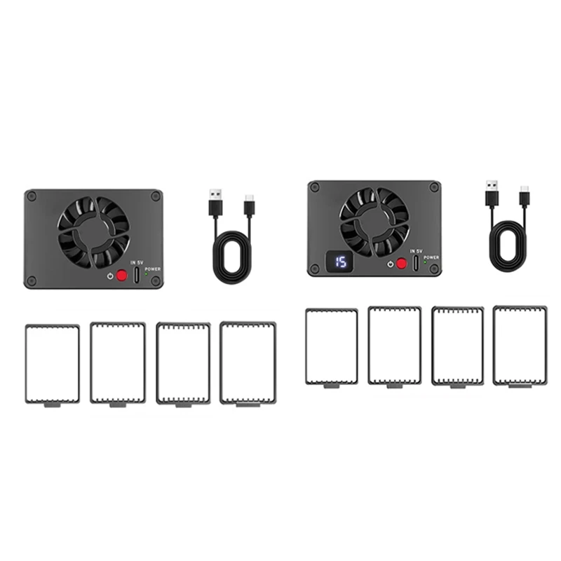 Nuovo dispositivo di raffreddamento della fotocamera radiatore silenzioso ventola di raffreddamento radiatore a semiconduttore in lega di alluminio per Canon Sony FUJIFILM ZV-E10 A7M4 R5 R7