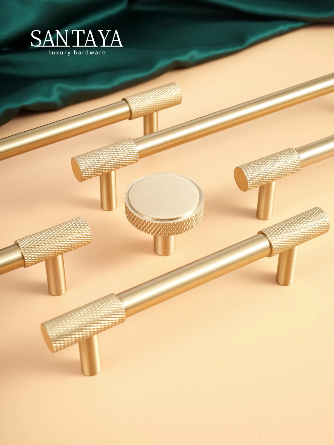

Brass Furniture Handles Diamond Cut Cross Knurled Pattern Gold Knobs Wardrobes Kitchen Cabinets Luxury Solid Door Pulls
