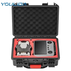 For DJI Mini 3/Mini 4 Pro Storage Box Waterproof Hard Carrying Case Portable Suitcase For DJI RC/RC 2/RC N2 Remote Controller