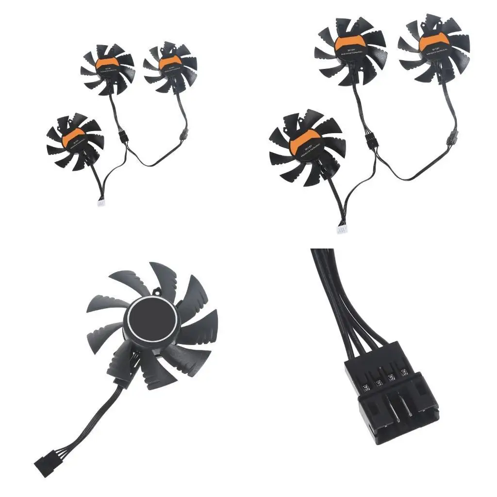 

652F Оригинальный графический вентилятор GPU Cooler Fan Fan Fan для Igame GeForce 1070TI GTX960