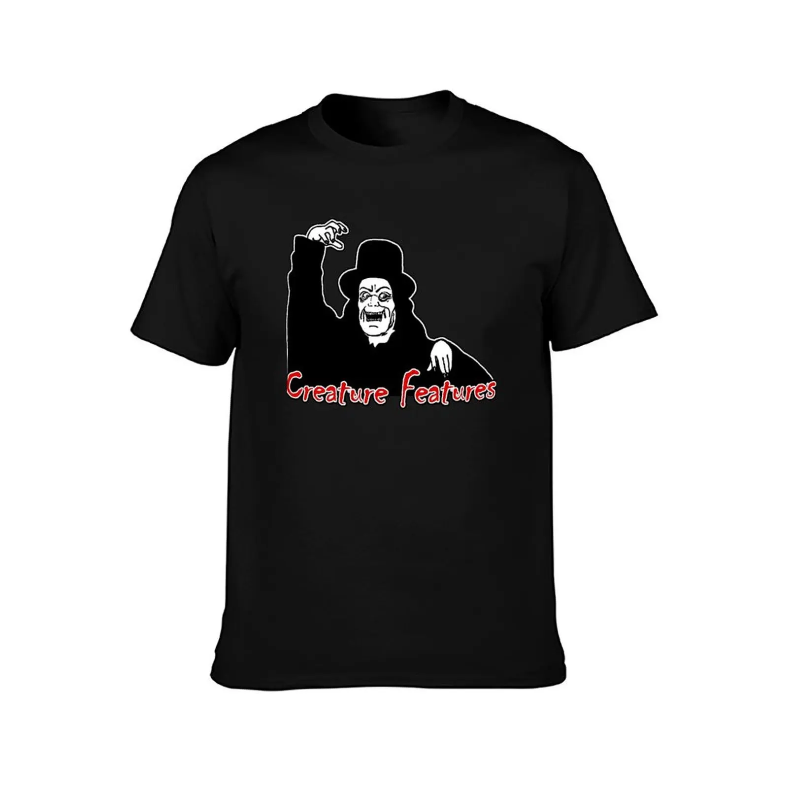 Creature Features Retro Classic Horror Tribute T-Shirt Fashion Simple Casual Tee Shirt T-Shirt