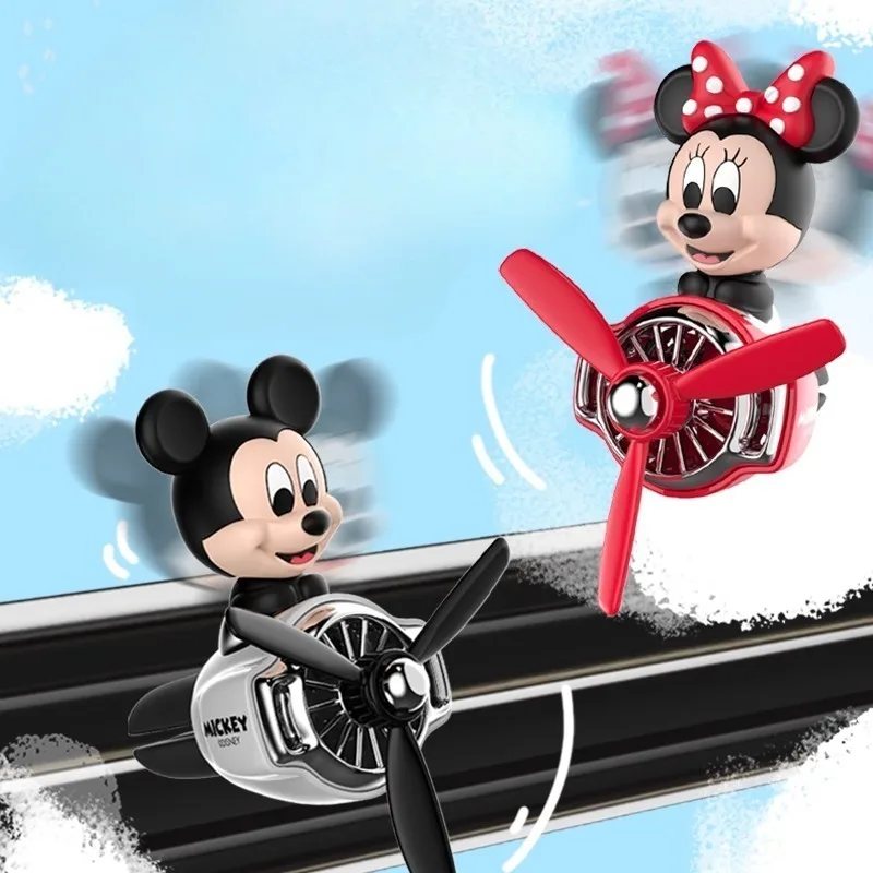 Disney balançando cabeça mickey minnie carro aromaterapia ar condicionado saída de ar decoração interior do carro ornamento presente