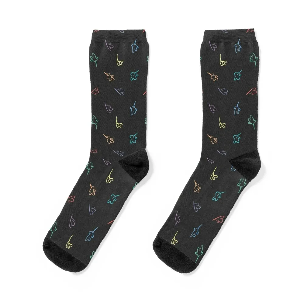 

heartstopper rainbow leaves Socks Non-slip bright garter luxury cool Socks Girl Men's