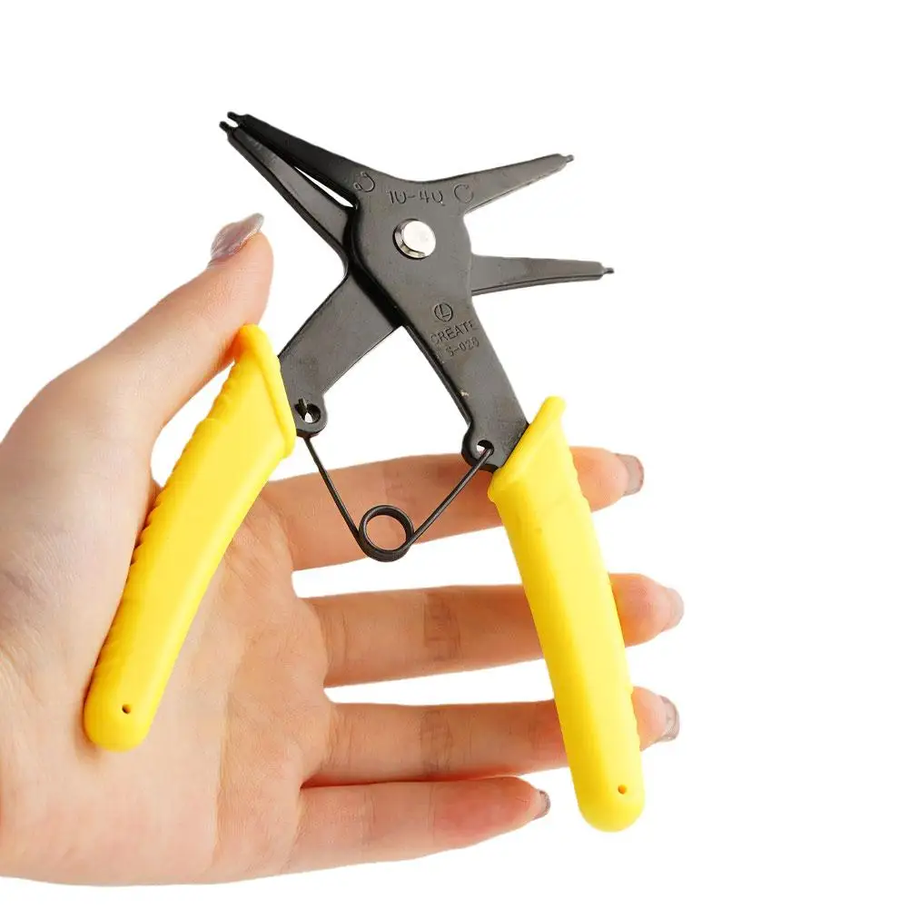 Internal External Card Dual Purpose Circlip Pliers 2-in-1 Multi-functional Retaining Pincers Repair Hand Tools