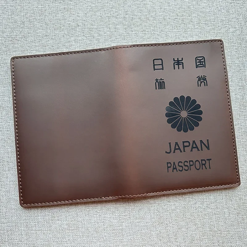 100% Leather Japanese Passport Cover Genuine Leather Japan Passport Cover Covers for Passports Passport Case