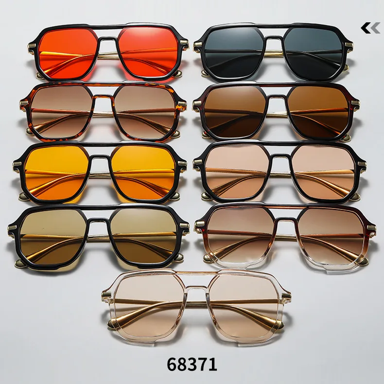 2026 Herren-Sonnenbrille: Schlichte Designer UV400 Piloten-Sonnenbrille mit Metallbügeln – Modische Reise-Sonnenbrille für Herren – Detail 7
