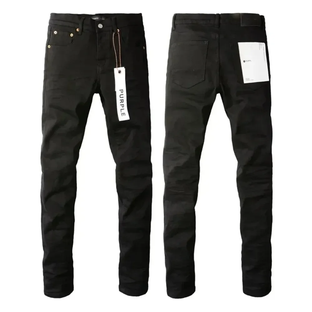 2025 New Jeans American High Street Black Pleated Basic Model Fashion Trend High Quality Jeans 28-38（S-3XL）