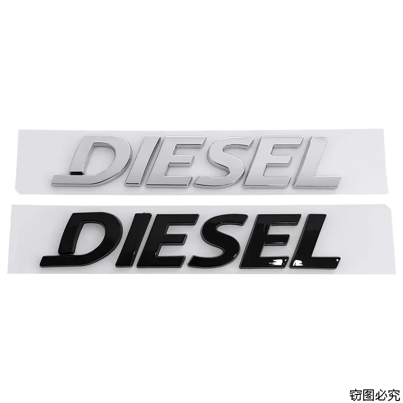 Abs diesel corpo do carro emblema traseiro tronco carta adesivo para honda jaguar mercedes benz ford audi nissan volvo peugeot subaru