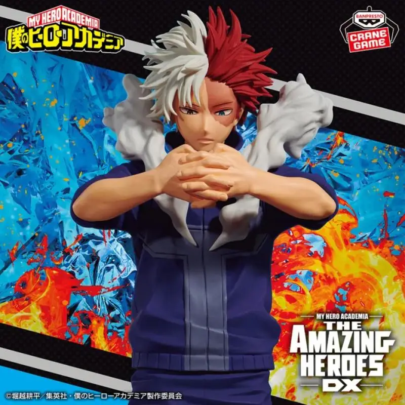 Original en Stock Bandai Banpresto My Hero Academia Todoroki Shoto figura de paisaje adornos Anime películas Festival recoger