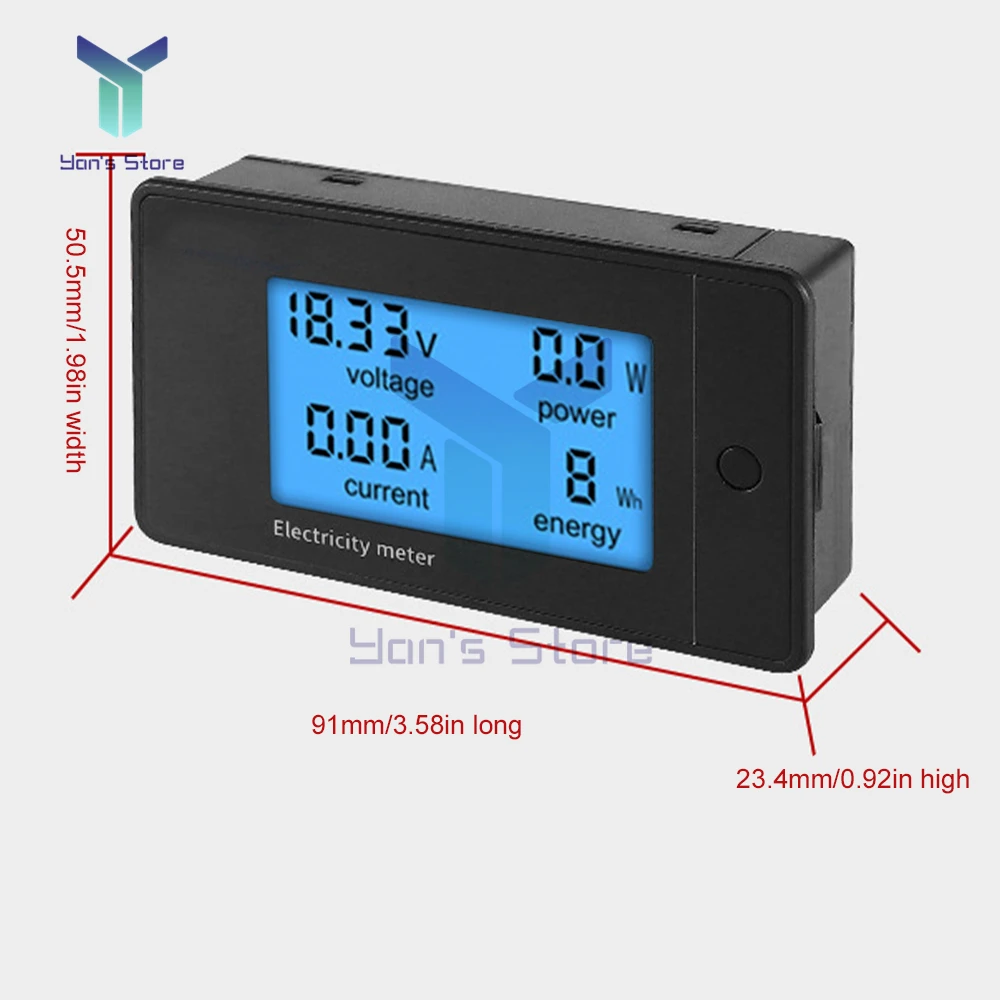 4 in 1 DC Voltage Current Power Energy Detector 50A/100A/200A Digital Meter DC 7.5-100V LCD Voltmeter Ammeter Amperimetro Shunt