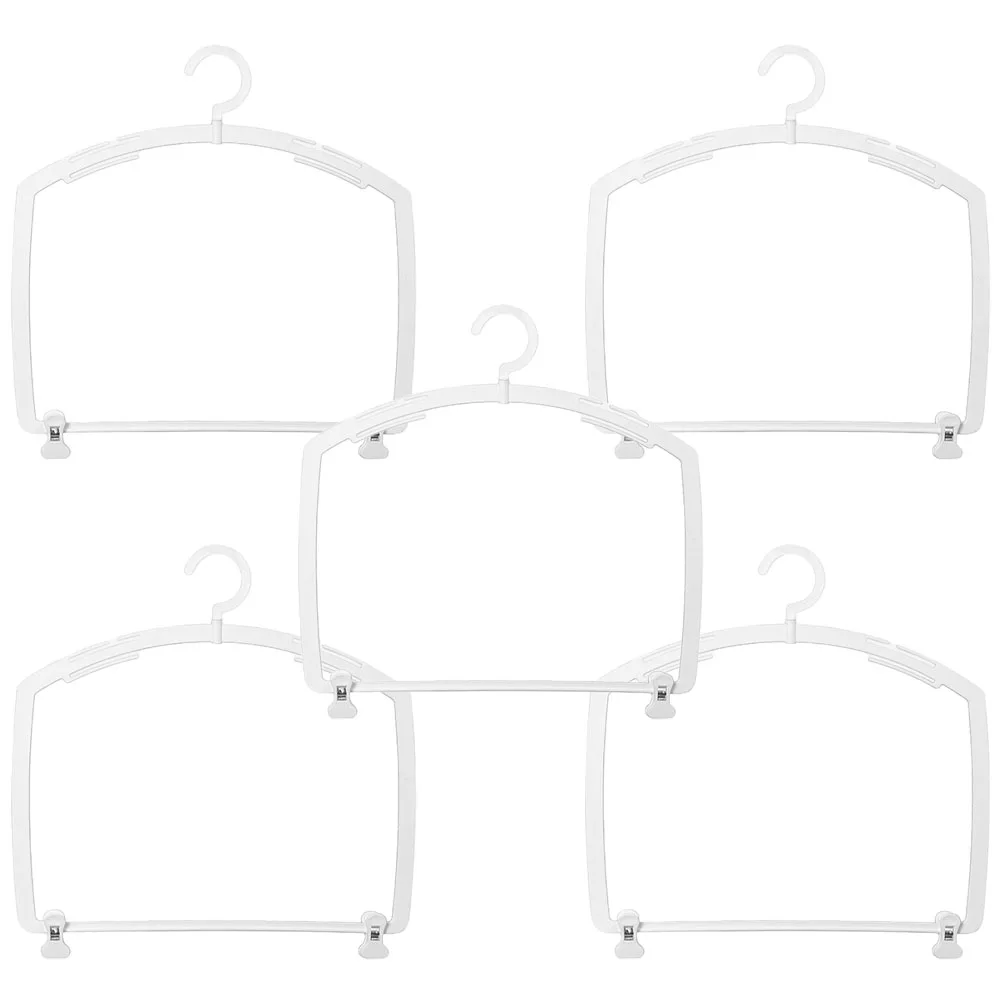 

5pcs White Bikini Swimsuit Display Hanger Rack Clothing Store Decoration Plastic Material Non-deformable Travel Size