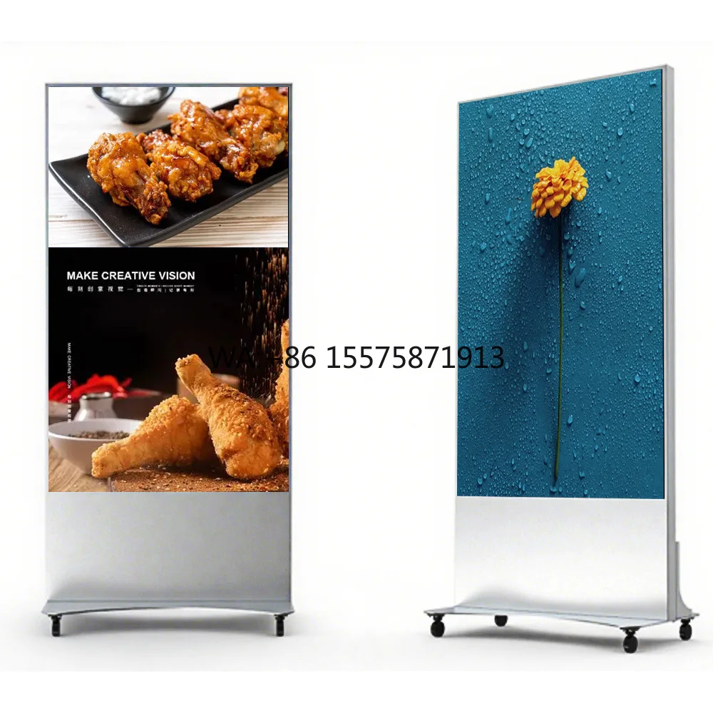 Indoor/Outdoor P3-P6 Mobile LED Display with Wheels for Shopping Malls & Exhibitions for Subway & Self-Service Business Use